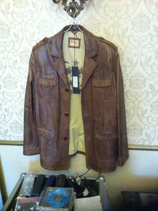 продам мужскую кожаную куртку -пиджак германия