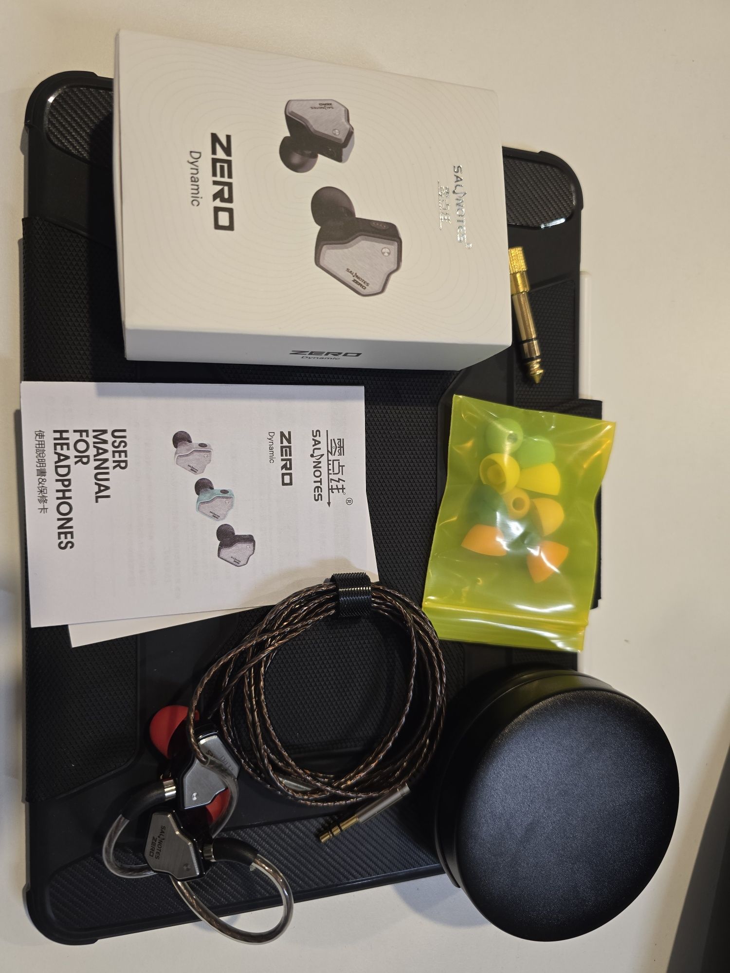 7Hz Salnotes Zero + 7HZ  71 dongle DAC. Słuchawki douszne + wzmacniacz