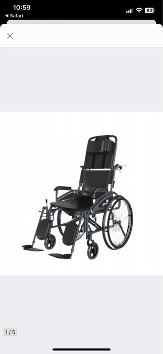 Wózek inwalidzki specjalnypodpierajacy glowe i plecy Antar premium