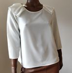 RIVER ISLAND biała bluzka S cream ecru nowa z metką