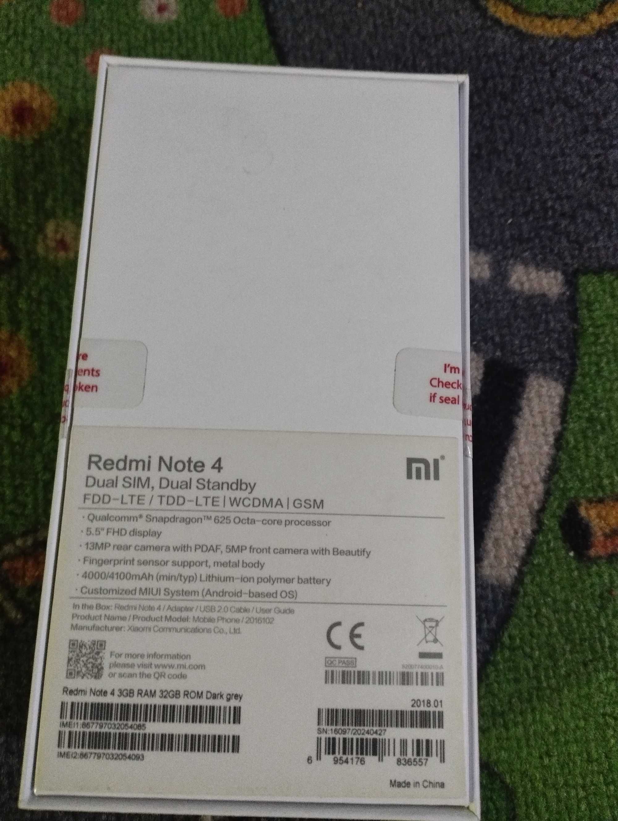Smartfon Xiaomi redmi 4