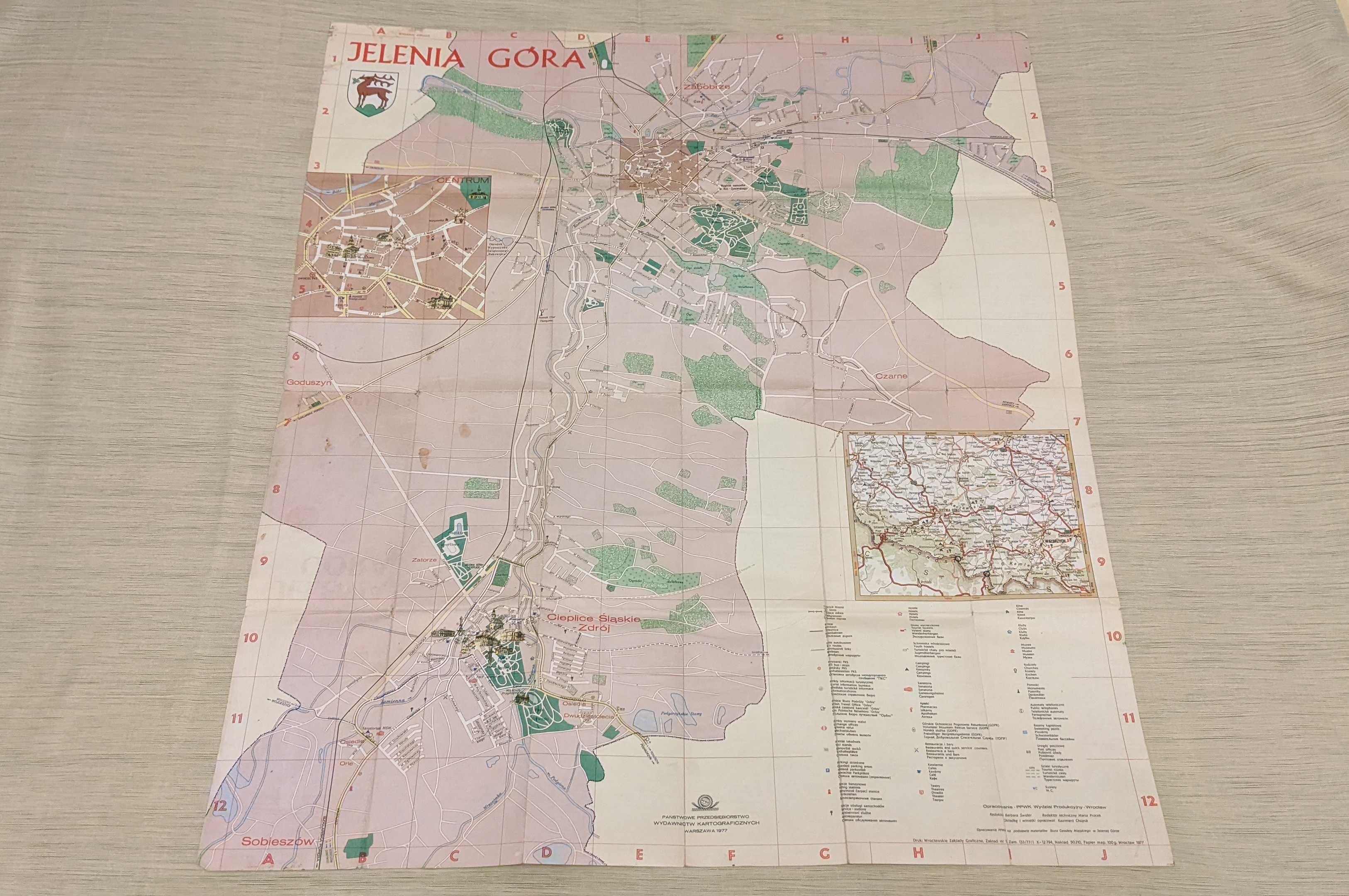 Jelenia Góra : plan miasta | 1977