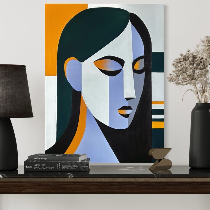 Nowoczesny obraz portret minimalistyczny