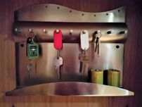 Chaveiro de parede em inox