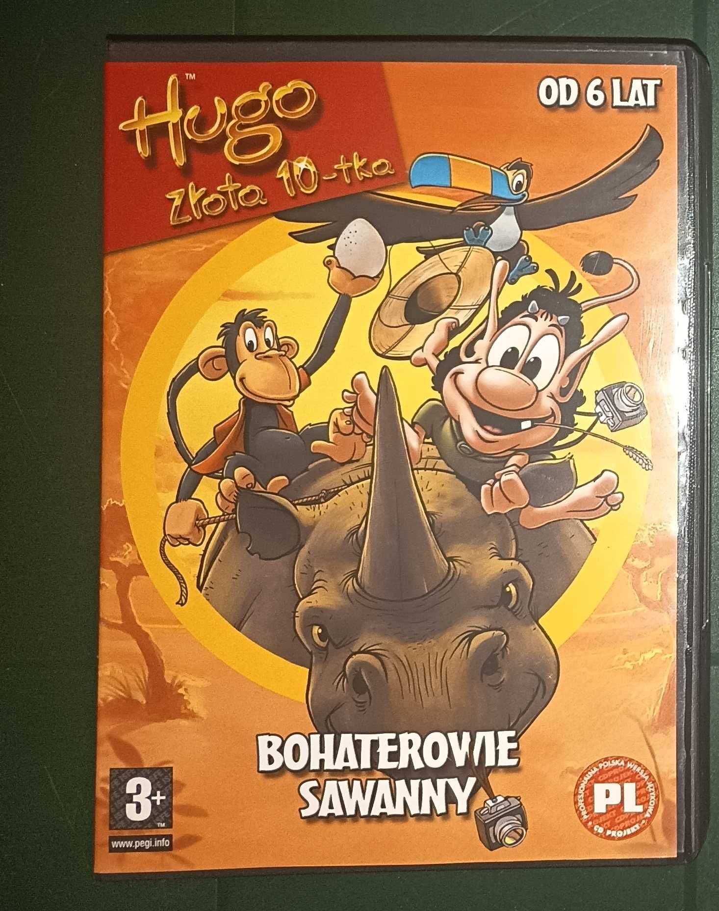 Hugo Złota 10-tka Bohaterowie Sawanny - Świat przygód Hugo PC CD BOX