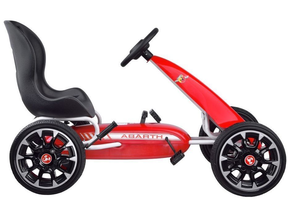 gokart abarth na pedały duże miekkie koła pa0167