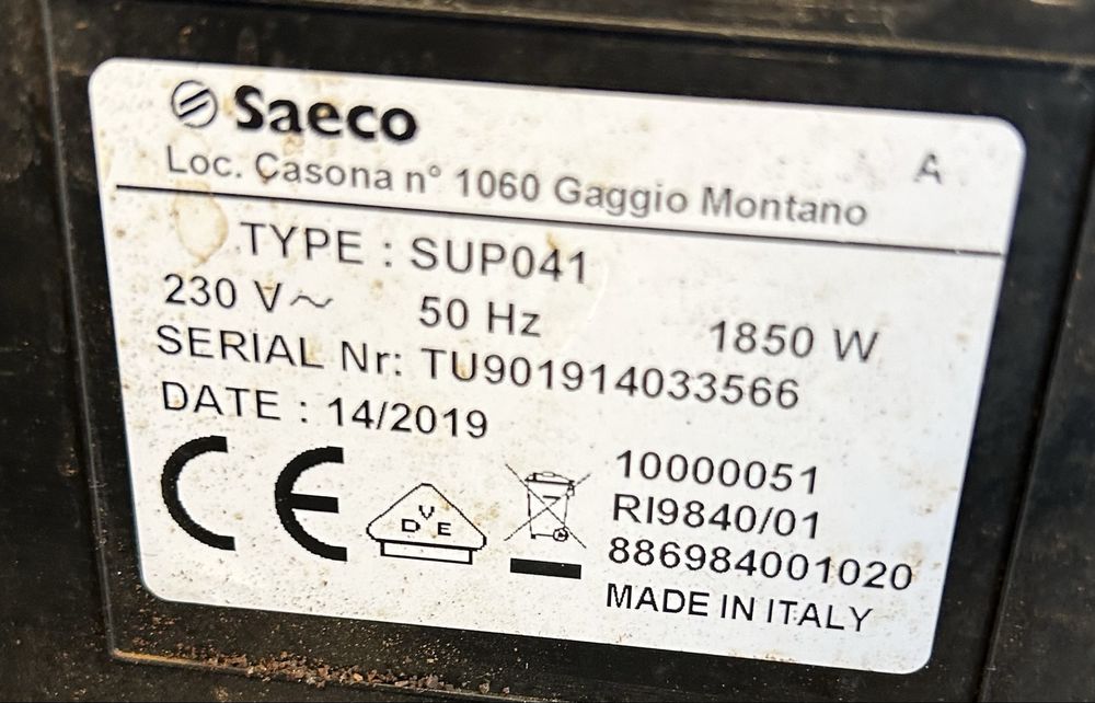 Saeco Lirika SUP041 panel sterowania wyświetlacz