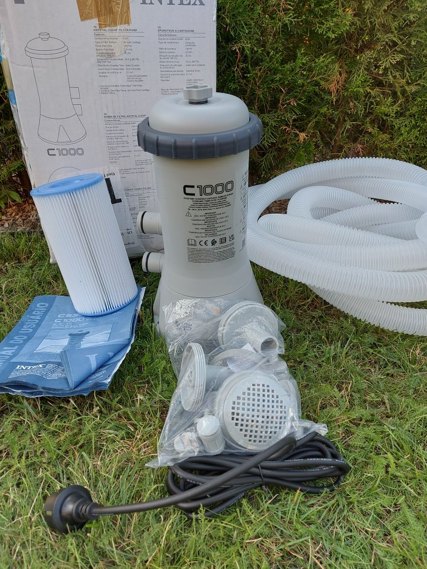 Pompa filtrująca do basenu 3785l/h INTEX C1000 zestaw węże filtr typu