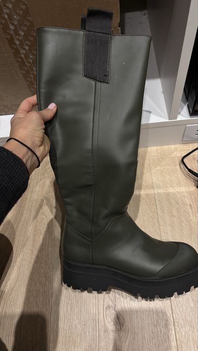 Сапоги  резиновые Бершка болотного цвета