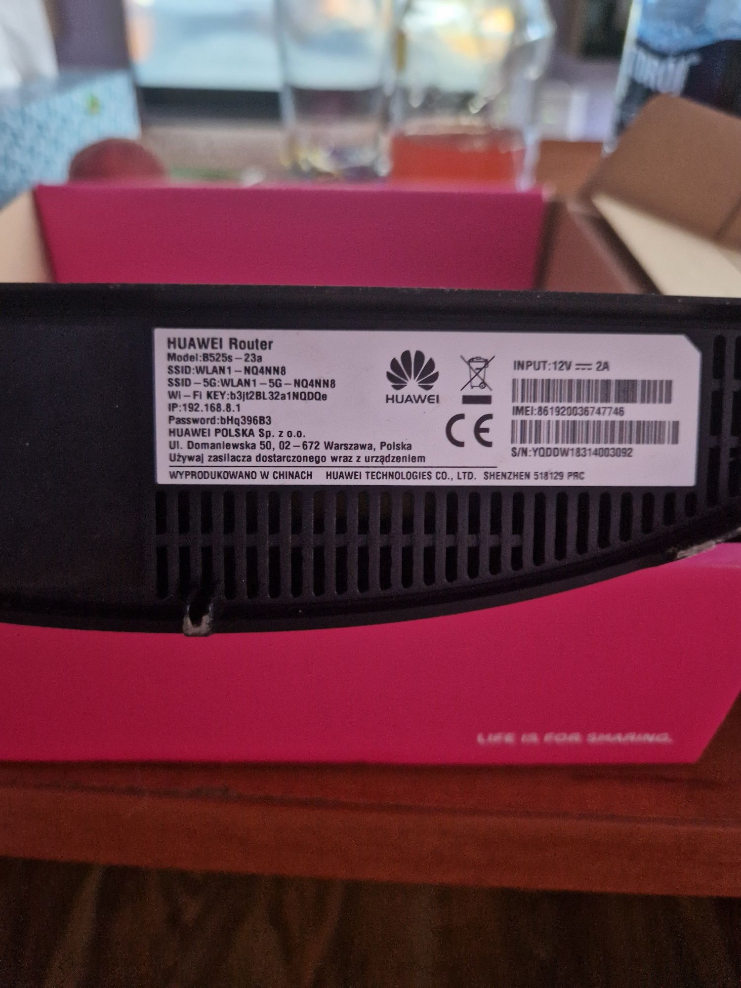Huawei B525 Router wlan