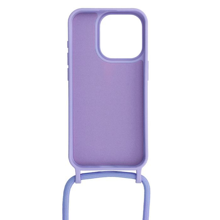 Strap Silicone Case Do Iphone 15 Plus Wzór 1 Fioletowy