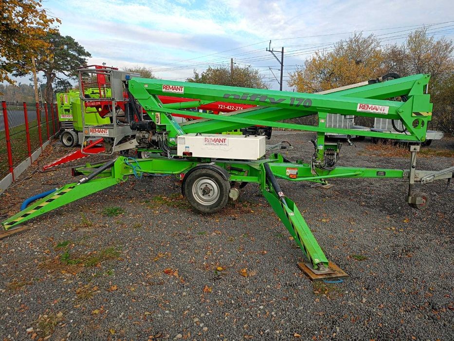 Podnośnik  koszowy PAJĄK , podnośnik na przyczepie , 17m - WYNAJEM