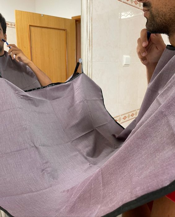 Avental para aparar a barba - Novo- beard bib