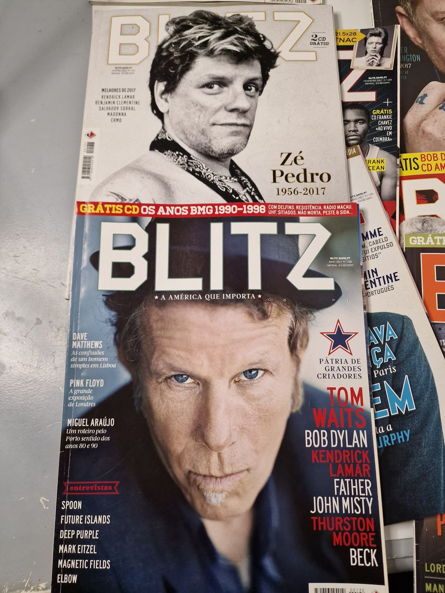 Revistas de música BLITZ Ano 2017
