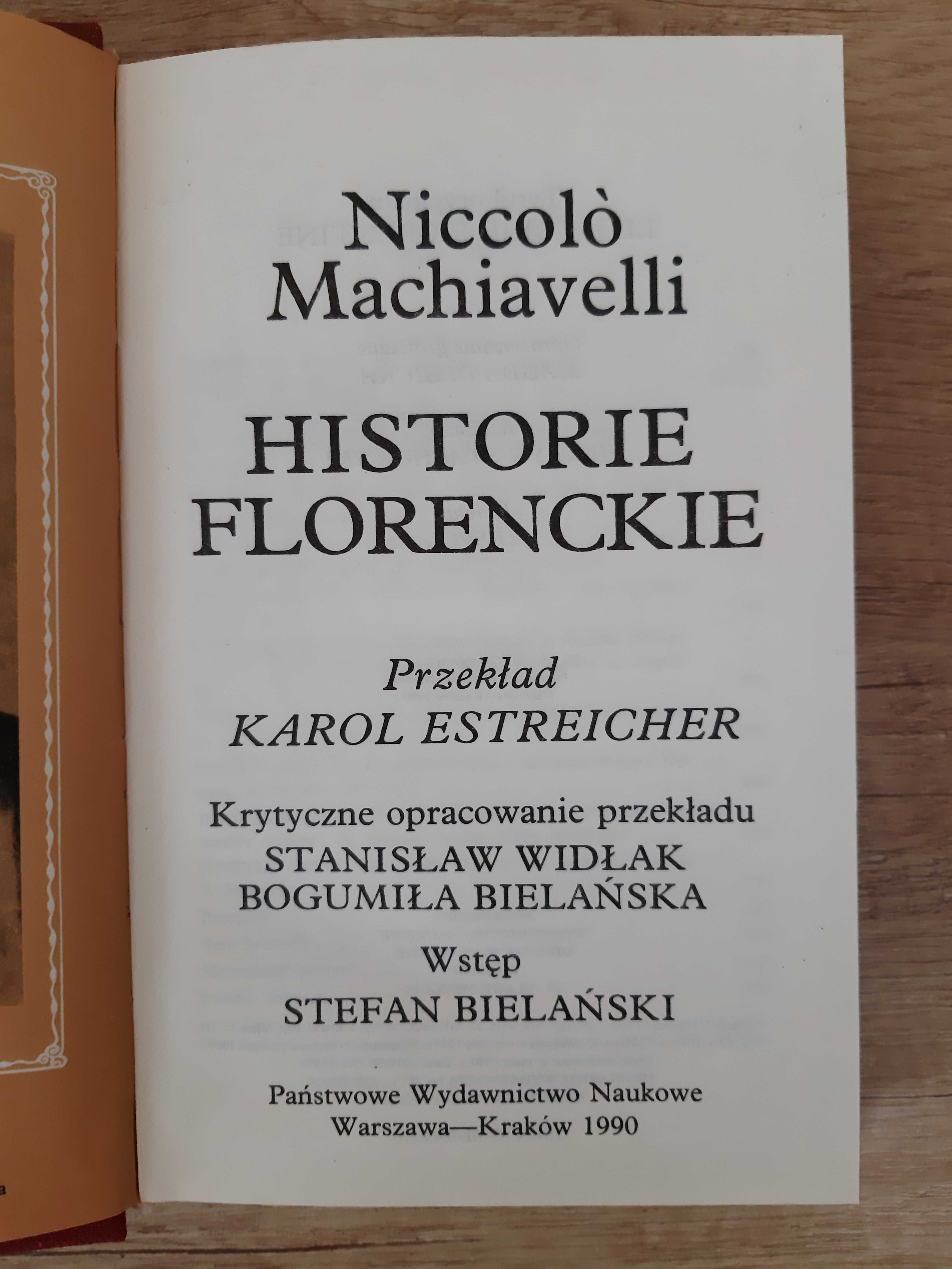 Historie florenckie - Niccolo Machiavelli