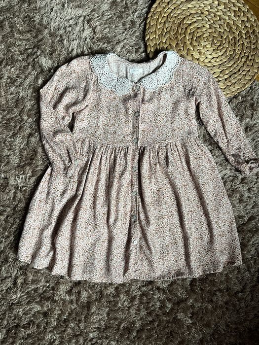 Сукня для дівчинки Next рожева в квіти 110 см, 4-5