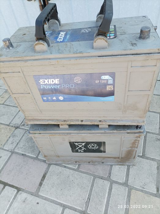 Продам два акомулятори 120Ah