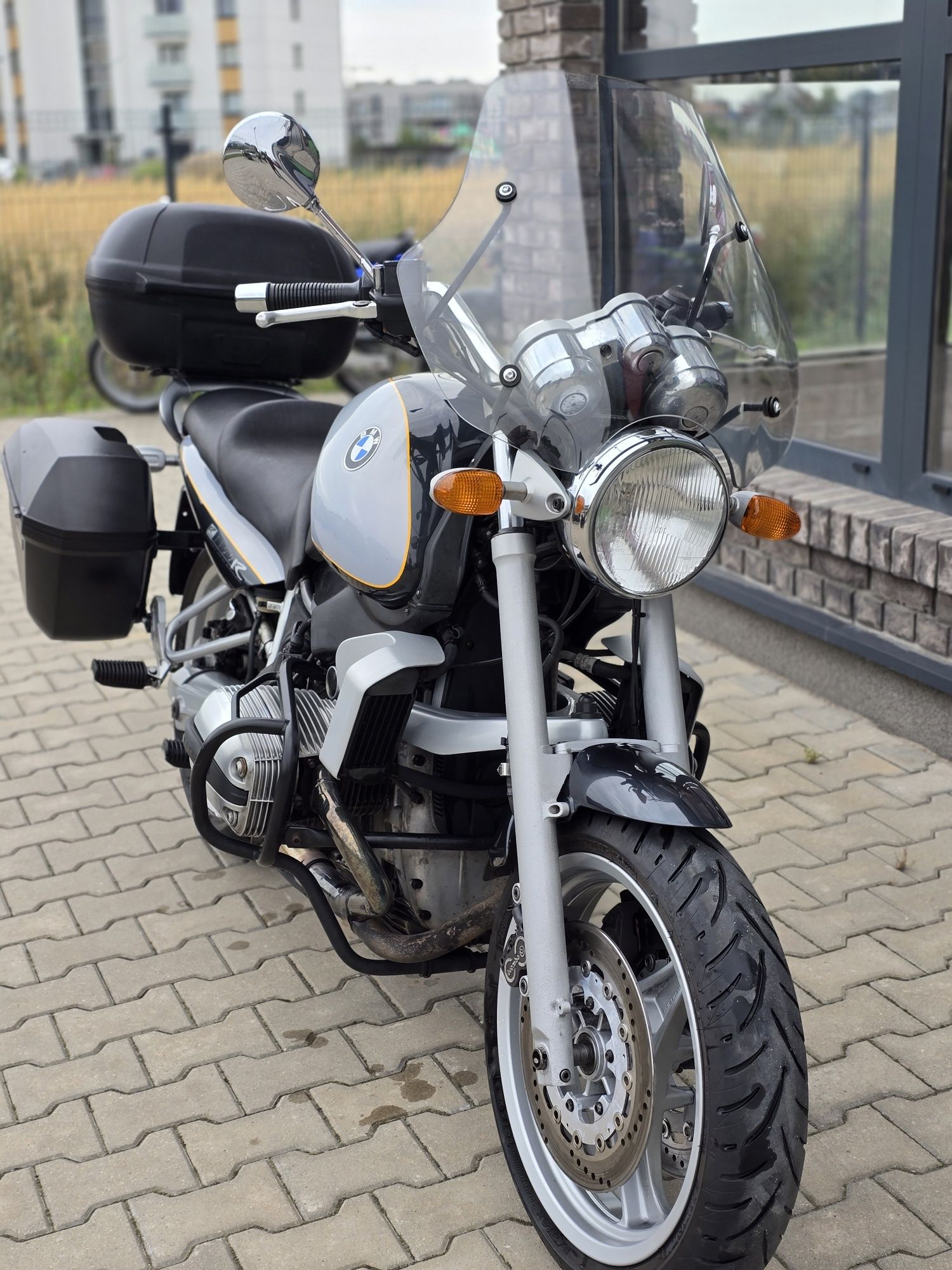 Piękne oryginalne BMW R1100R kufry szyba raty dowóz