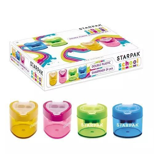 Temperówka, podwójna, plastikowa (24 sztuki). Starpak. Nowy Produkt