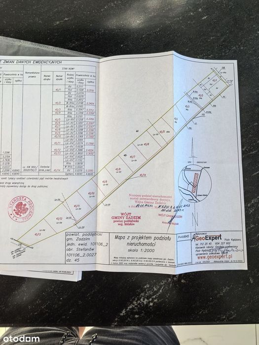 Siedem Działek Rolno Budowlane Gmina Zadzim miejscowość Stefanów Tanio