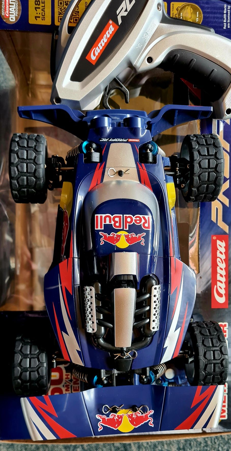 Carrera, pojazd RC Buggy Red Bull NX2 - 50km/h - samochód