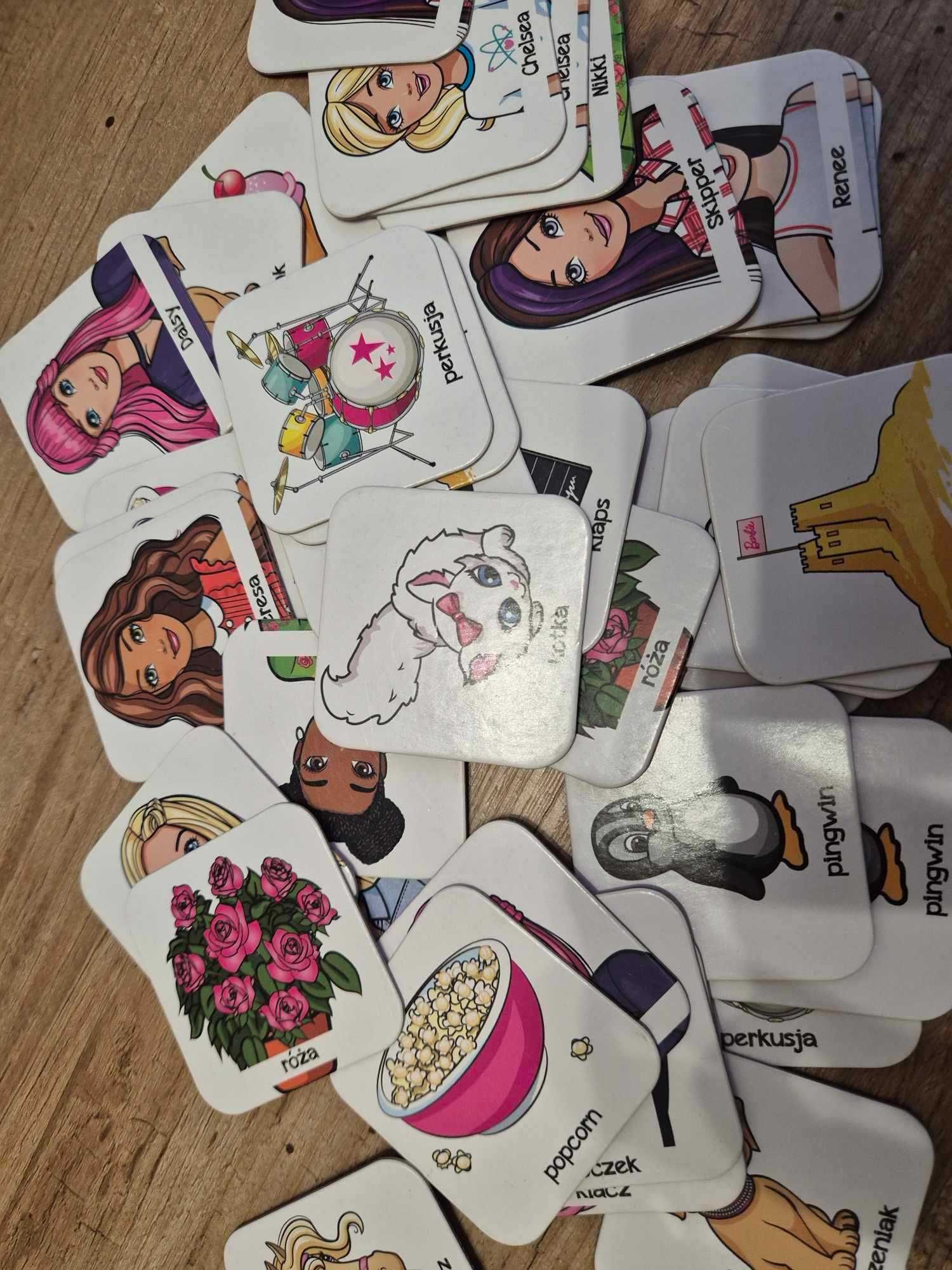Barbie książka memos gra puzzle zestaw