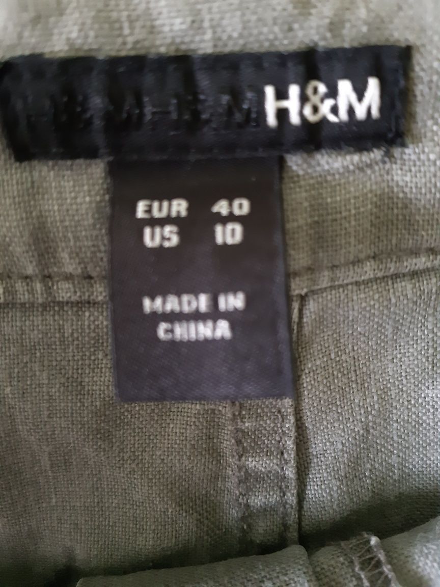 Spódnica khaki, H&M, rozm. 40