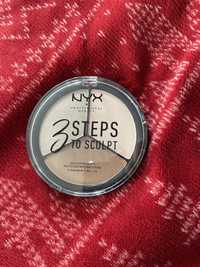 NYX Professional Makeup 3 Steps to Sculpt Paleta