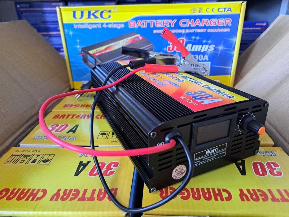 Автоматичний Зарядний пристрій 30А з регулюванням. Импульсное Зарядное