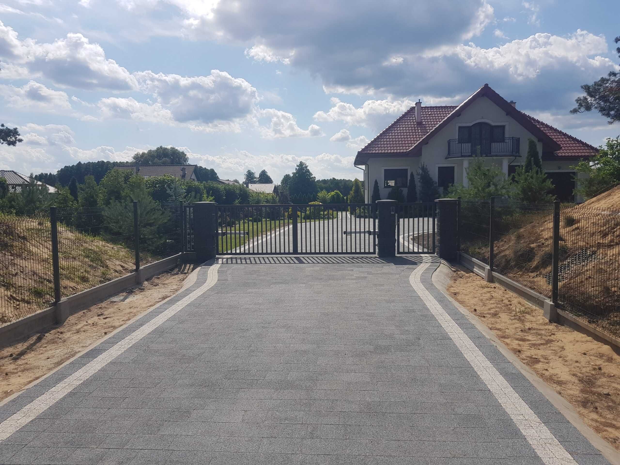 Płoty ogrodzenia, bramy wjazdowe ogrodzenie panelowe z montażem