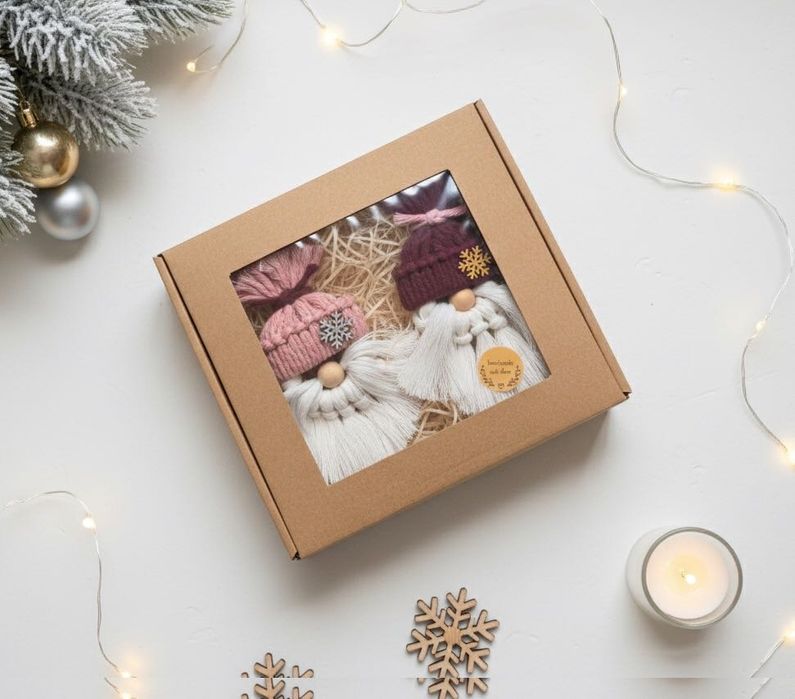 Ręcznie robione Mikołaje: Max i Leon - wyjątkowy prezent świąteczny