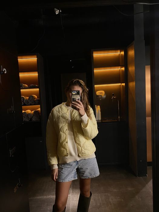 Куртка Mango Манго жовта