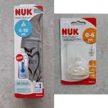 Butelka Nuk 300ml smoczek silikonowy zebra