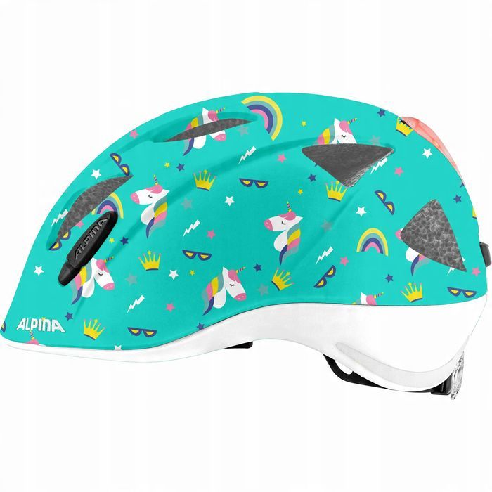 kask rowerowy dziecięcy alpina ximo flash unicorn 45-49cm