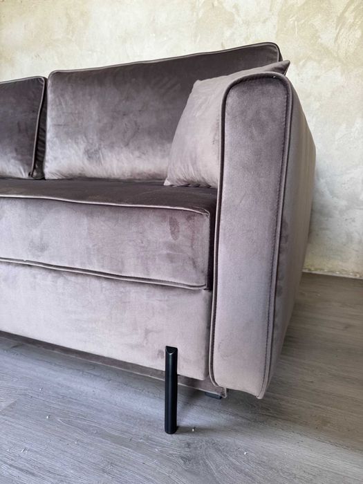 Skandynawska kanapa Kopenhaga welur z funkcją spania