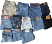 sprzedam bulk/zestaw spodni levis, wrangler, carhartt oraz inne