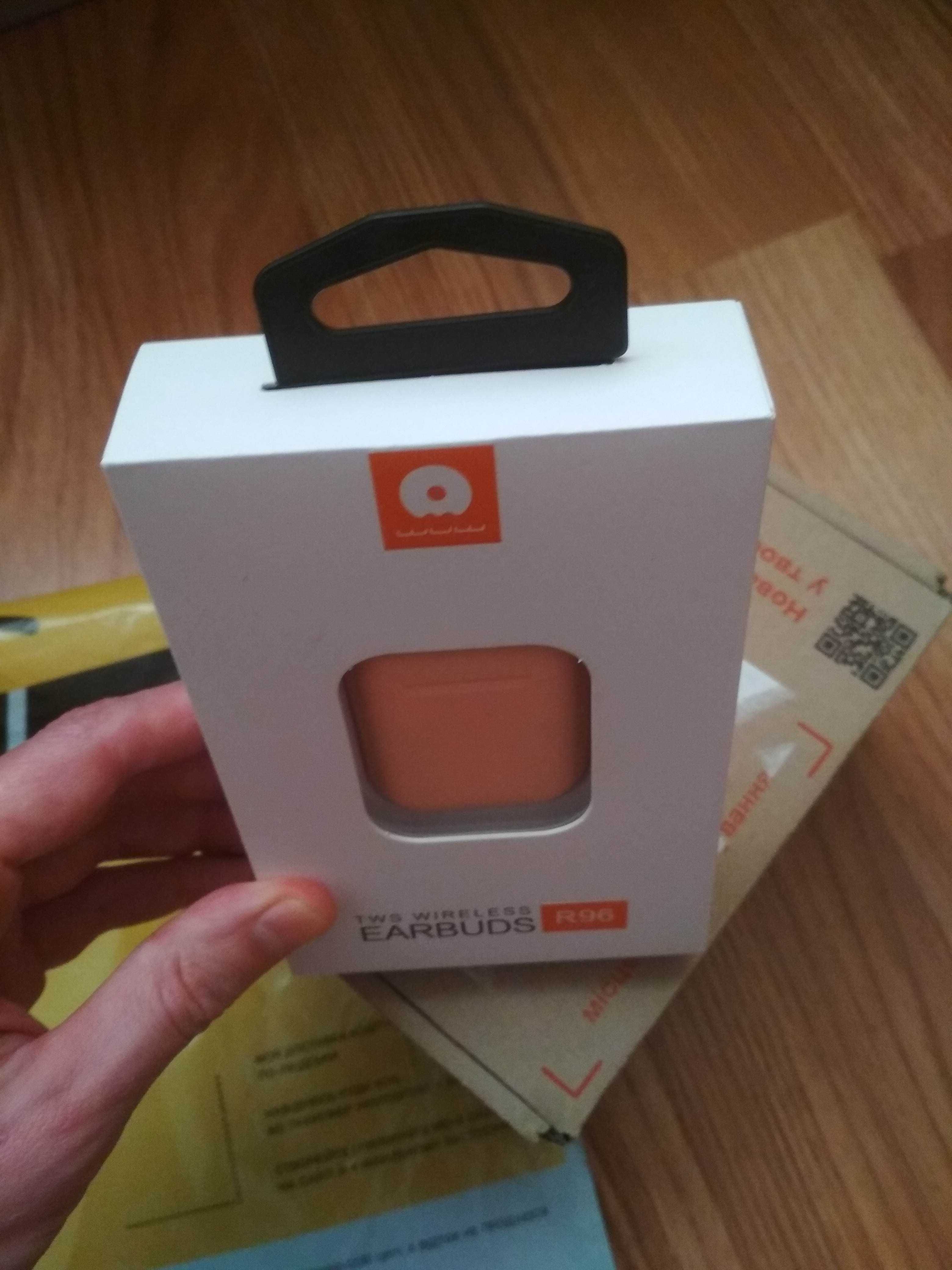 Bluetooth-гарнітура WUW R96 AirPods навушники рожеві TWS