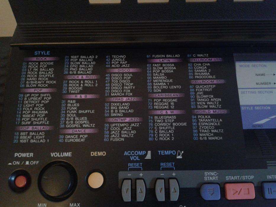Teclado Yamaha PSR-190