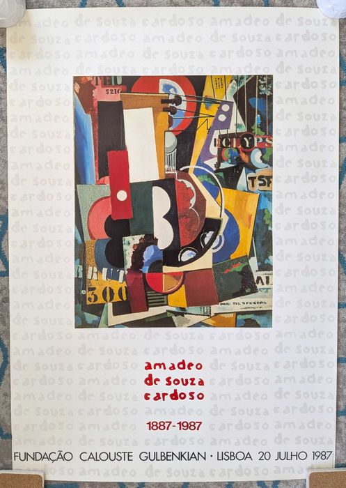 Poster Amadeu de Souza Cardoso 1987 Fundação Calouste Gulbenkian