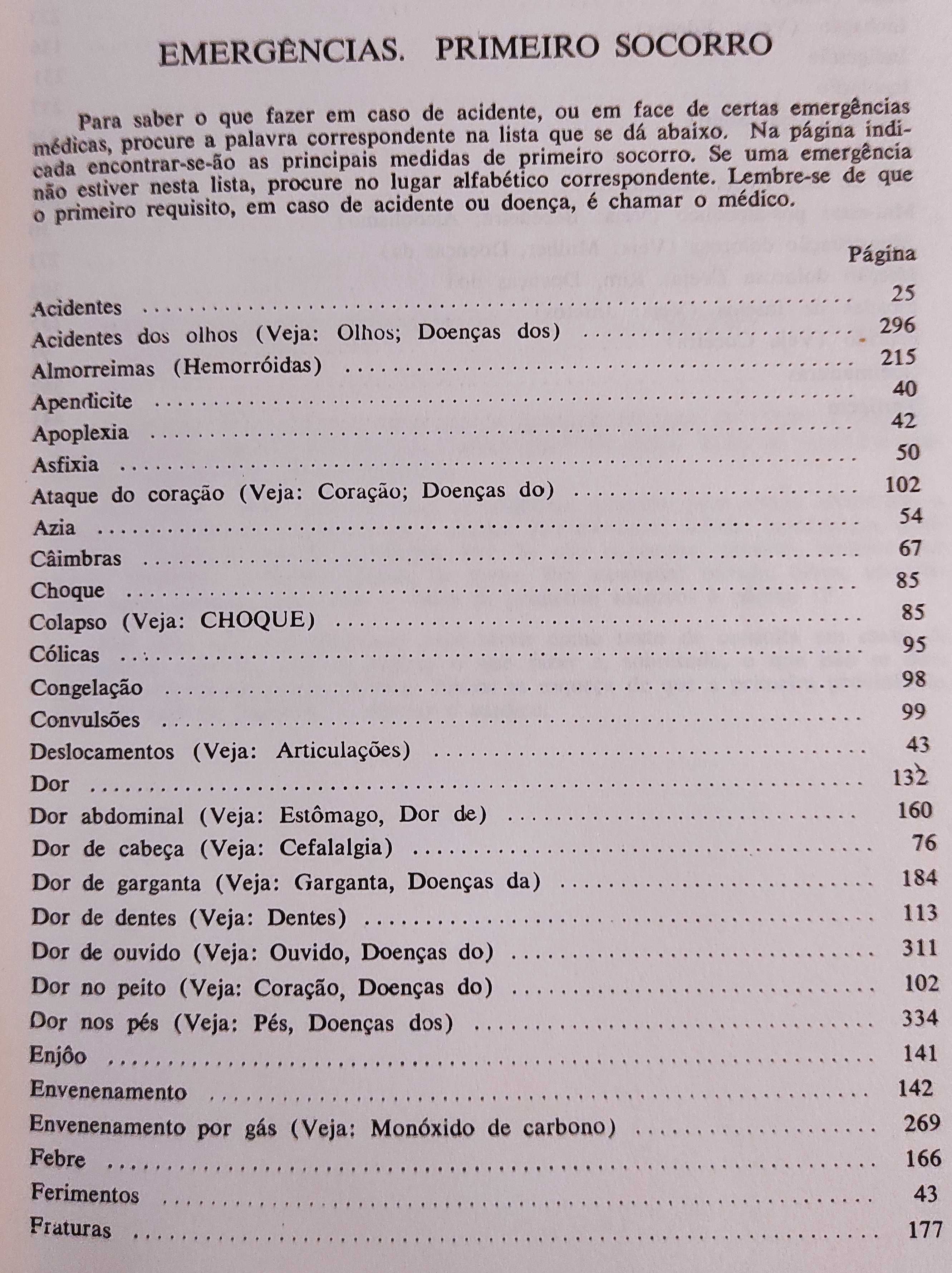 Enciclopédia "Dicionário Médico da Família" - 3 Volumes para consulta