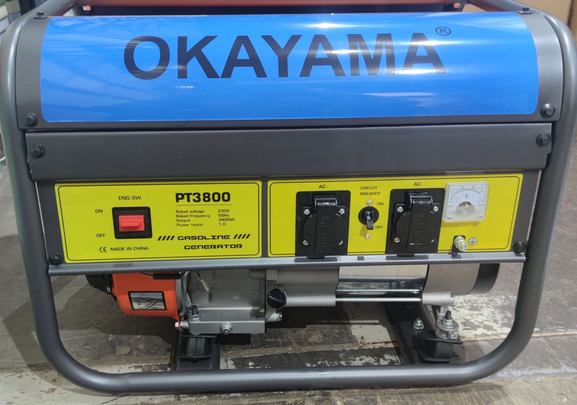 Генератор бензиновий Okayama PT-3800. Мідна обмотка.