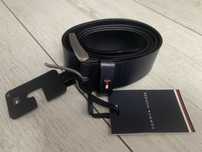 Nowy granatowy pasek skórzany Tommy Hilfiger 85 cm
