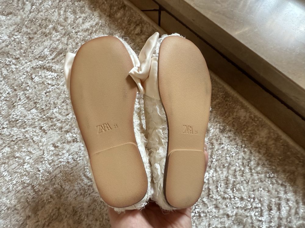 Baleriny balerinki Zara urocze wyjściowe eleganckie 25 mokasyny