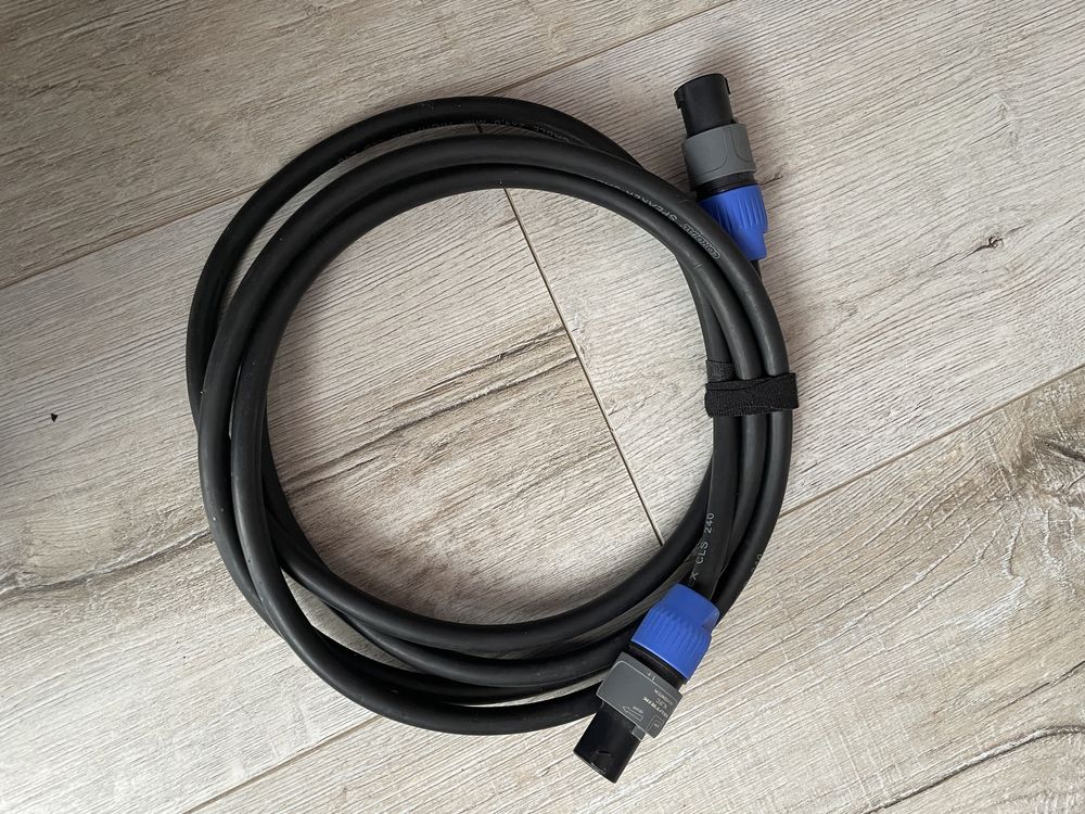 Kabel głośnikowy Speaker cable Speakon Cordial CLS 240 2x4.0 mm 2.5 m