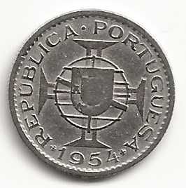 2$50 Centavos de 1954, Republica Portuguesa, Moçambique
