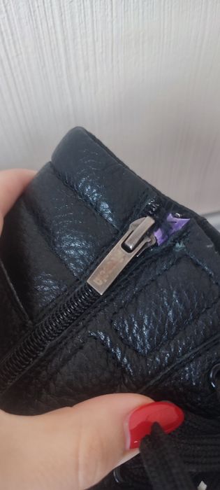 Мужские зимние кожаные 42 р-р