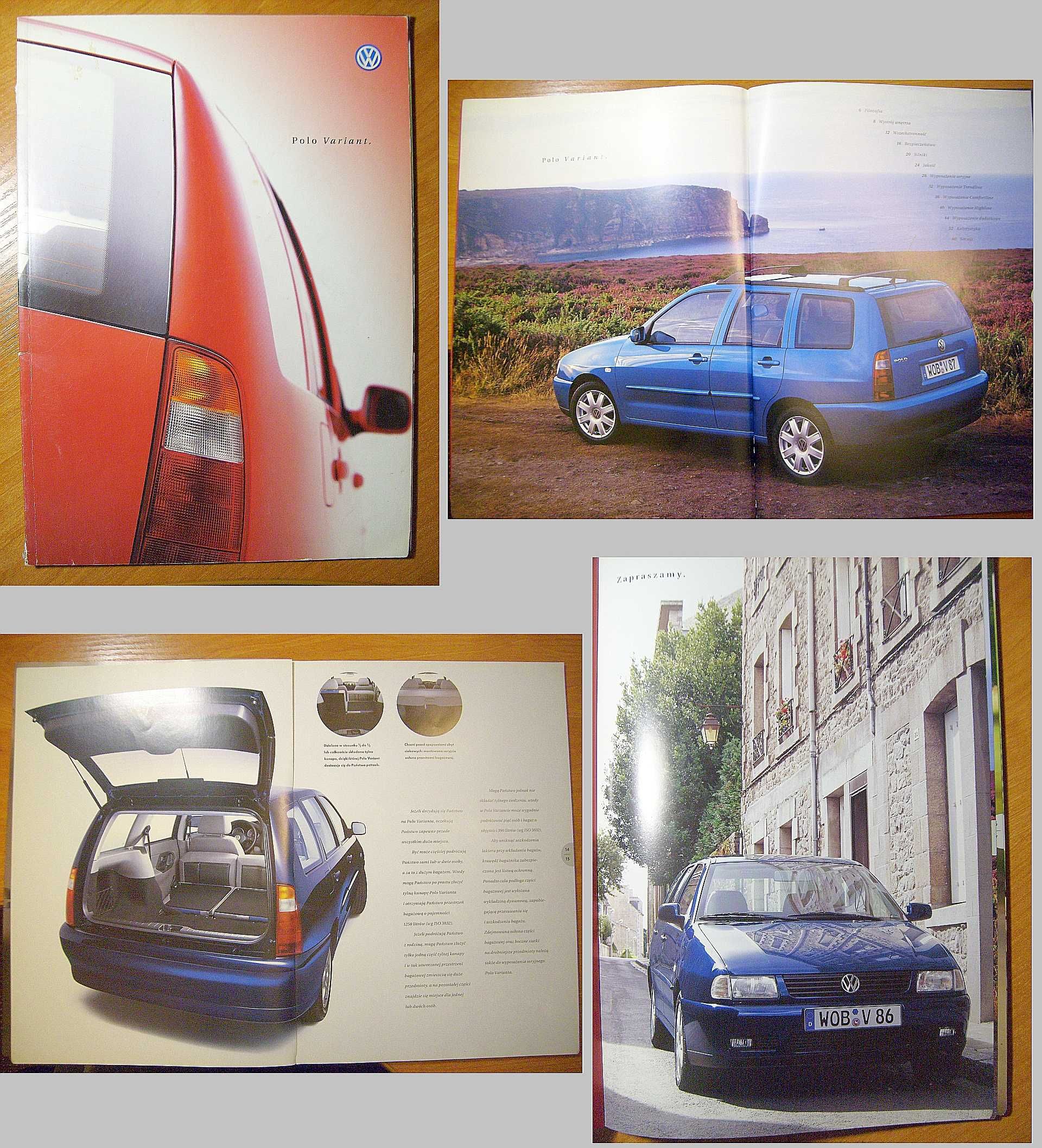 VW Polo Classic '96 + Polo Variant '00 PL * dwa prospekty - 116 str.