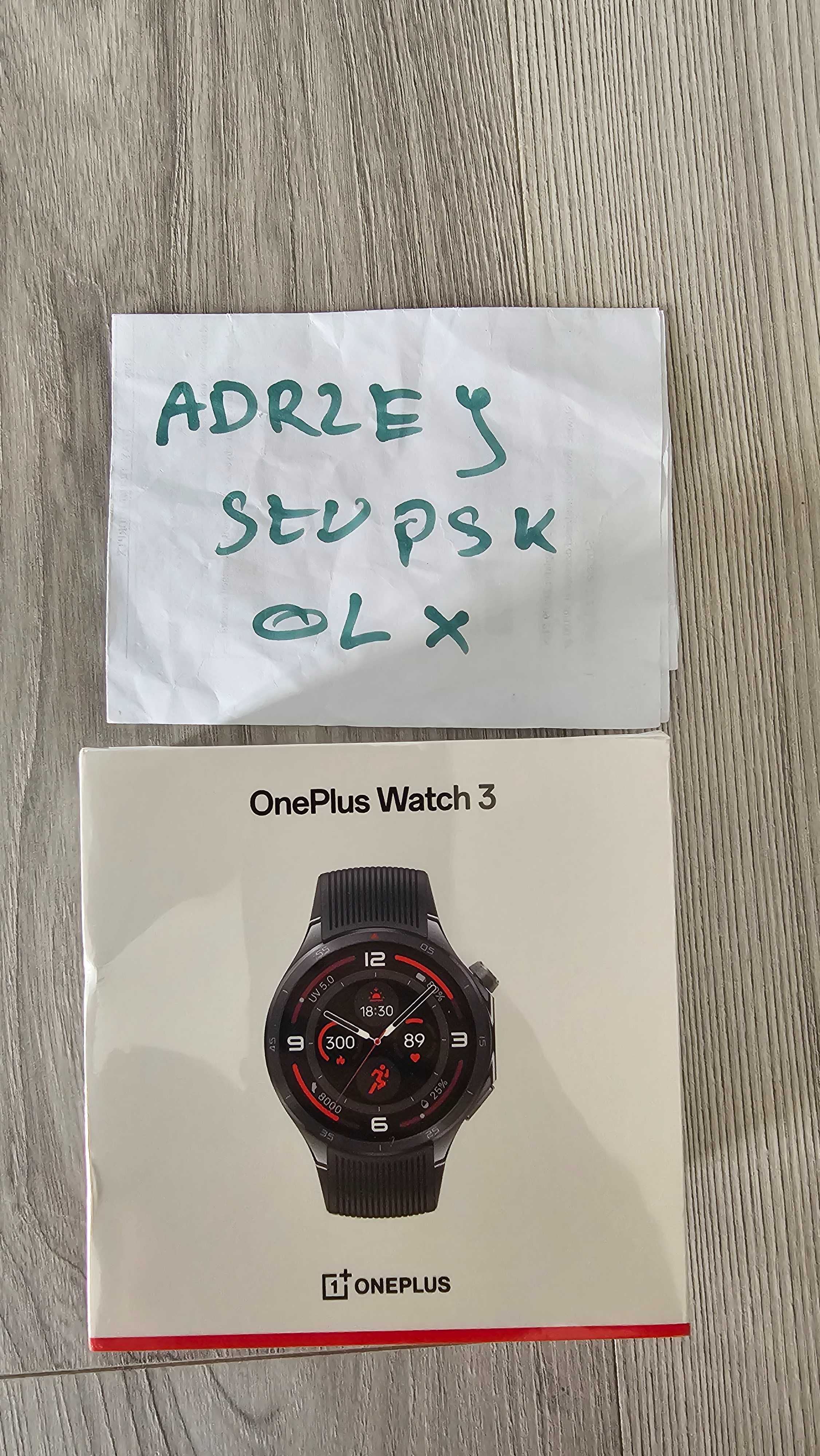 Fabrcznie Nowy OnePlus Watch 3 Zaplombowany Oryginalny Polski czarny
