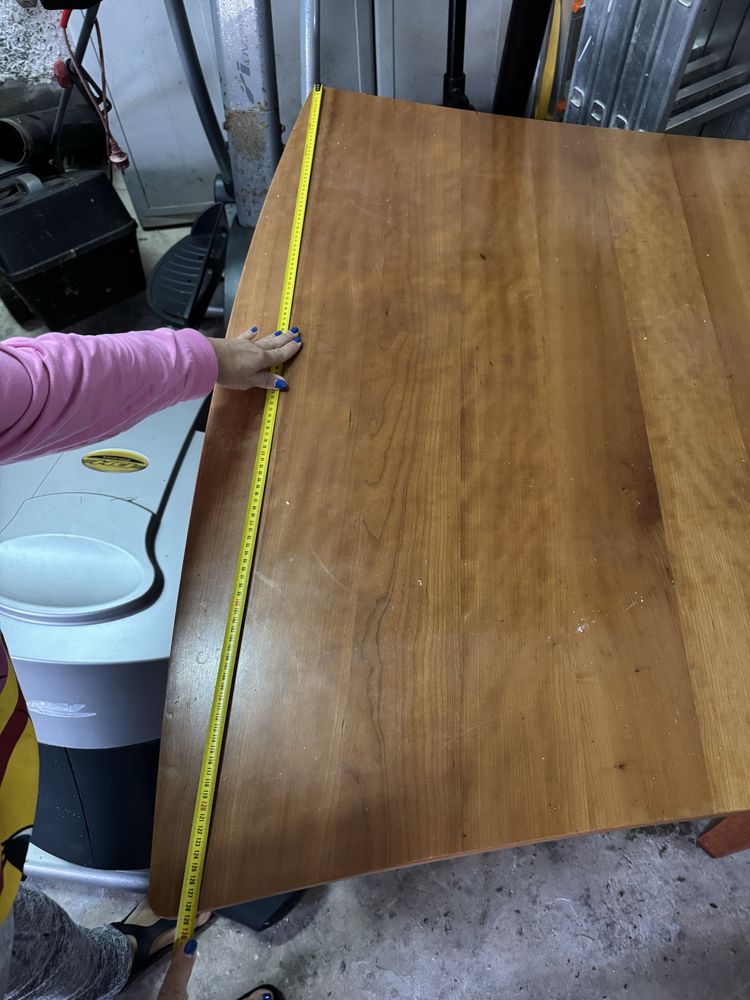 mesa de escritorio em madeira assimetrica