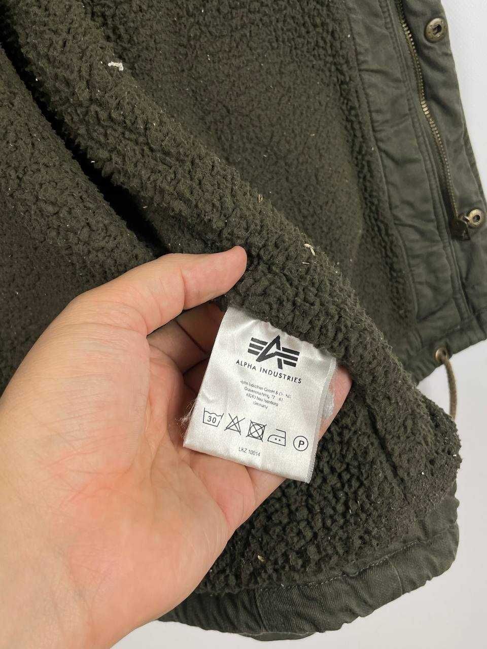 Чоловіча утеплена мілітарі куртка alpha industries m65